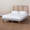 Baxton Studio Luciana Grey Upholstered and Ash Walnut Wood Full Size Platform Bed 164-9416-9422 - alternate 7